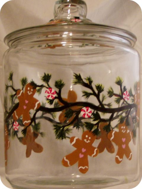 Gingerbread Holiday- Large cookie jar